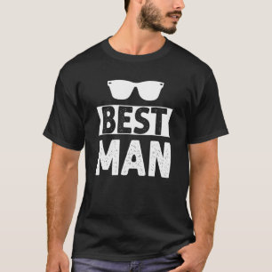 Best Man Wedding Groomsmen Bridal Bachelor Party T-Shirt