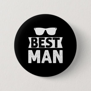 Best Man Wedding Groomsmen Funny Bridal Bachelor P 6 Cm Round Badge