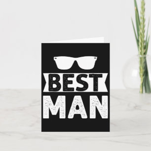 Best Man Wedding Groomsmen Funny Bridal Bachelor P Card