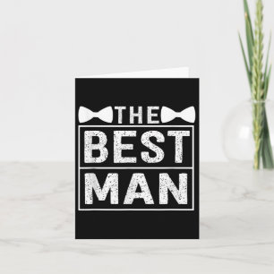 Best Man Wedding Groomsmen Funny Bridal Bachelor P Card