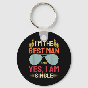 Best Man Wedding Groomsmen Funny Bridal Bachelor P Key Ring