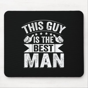 Best Man Wedding Groomsmen Funny Bridal Bachelor P Mouse Mat