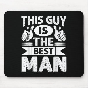 Best Man Wedding Groomsmen Funny Bridal Bachelor P Mouse Mat