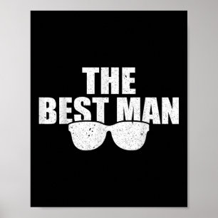 Best Man Wedding Groomsmen Funny Bridal Bachelor P Poster