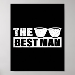 Best Man Wedding Groomsmen Funny Bridal Bachelor P Poster
