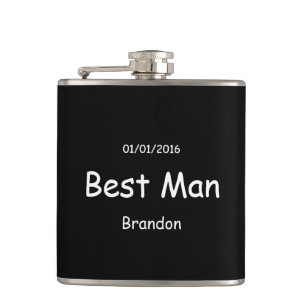 Best Man Wedding Hip Flask