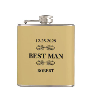 Best Man Wedding Hip Flask