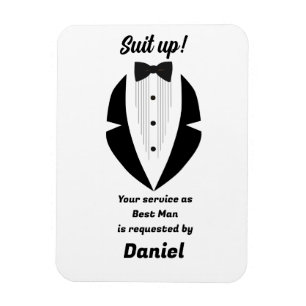 Best Man Wedding Proposal Magnet