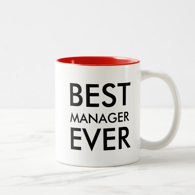Best Manager Ever | Office Gift Two-Tone Coffee Mug (Right)