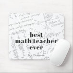 Best Math Teacher | Math Formula Monogram Mouse Mat<br><div class="desc">Personalised mouse pads are the answer to a dull desk. Co-workers, teachers & friends will love our monogrammed mouse pads. Make sure to buy one for yourself to spruce up your work life! Everyone has a computer and mouse pads are a necessity for working on your desktop or laptop! Add...</div>