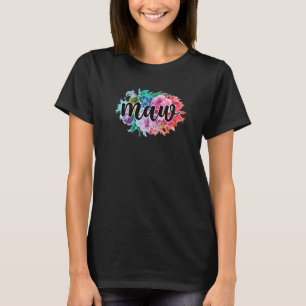 Best Maw Flowers Maw Grandmother Proud Maw Grandma T-Shirt