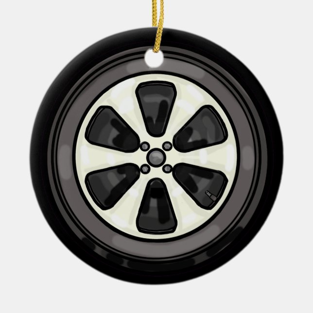 Best Mechanic Big Tire Christmas Ornament (Front)