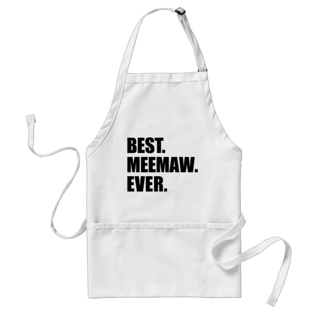 Best Meemaw Ever Grandmother Standard Apron (Front)