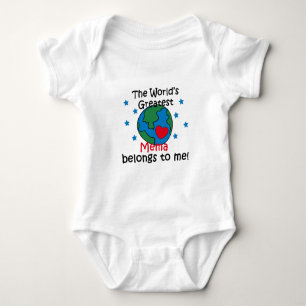 Best Mema Belongs to me Baby Bodysuit