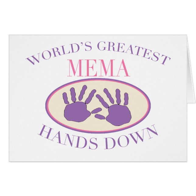 Best MeMa Hands Down T-shirt (Front Horizontal)