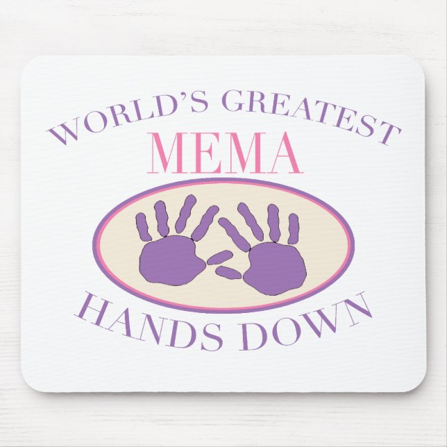 Best MeMa Hands Down T-shirt Mouse Mat (Front)