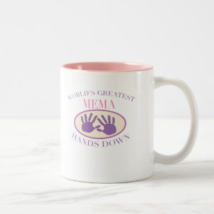 Best MeMa Hands Down T-shirt Two-Tone Coffee Mug