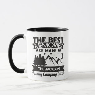 Best memories are made at family camping custom mug