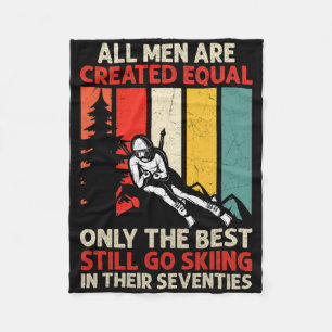 Best Men Skiing In Their Seventies Inspirational Q Fleece Blanket
