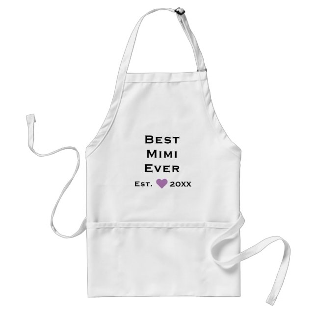 Best Mimi Ever Adult Apron (Front)