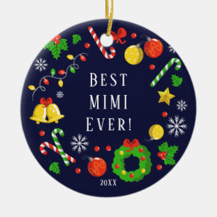 Best Mimi Ever Christmas Ornament