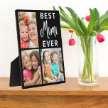 Best Mimi Ever Grandkids 3 Photo Collage   Plaque<br><div class="desc">Best Mimi Ever Grandkids 3 Picture Collage Frame Plaque -- Unique photo gift  for grandma to personalise with 3 pictures of grandkids.  Makes a treasured keepsake gift for grandma for birthday, mother's day, grandparents day, etc</div>