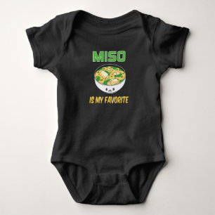 Best Miso Soup Lover Gift Miso is My Favourite Baby Bodysuit