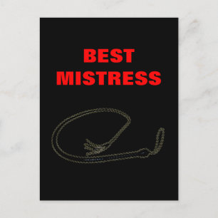BEST MISTRESS  POSTCARD