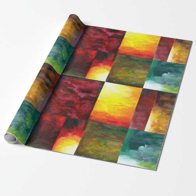Best Modern Elegant Colourful Abstract Template Wrapping Paper (Unrolled)