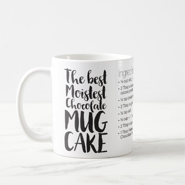 Best Moistest Chocolate Mug Cake Recipe—reg mug (Left)