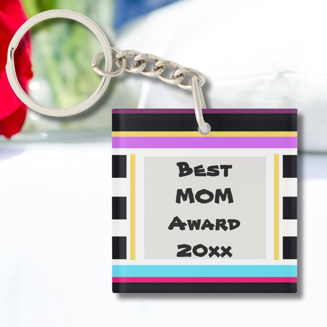 Best MOM Award 20xx Modern Cute Key Ring (Best MOM Award 20xx - Modern Cute Keychain)