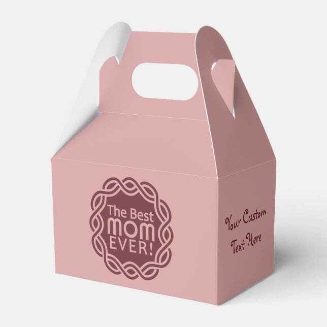 BEST MOM custom favor boxes (Front Side)