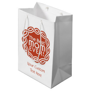 BEST MOM custom gift bags