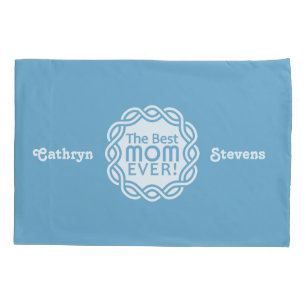 BEST MOM custom name & colour pillow cases