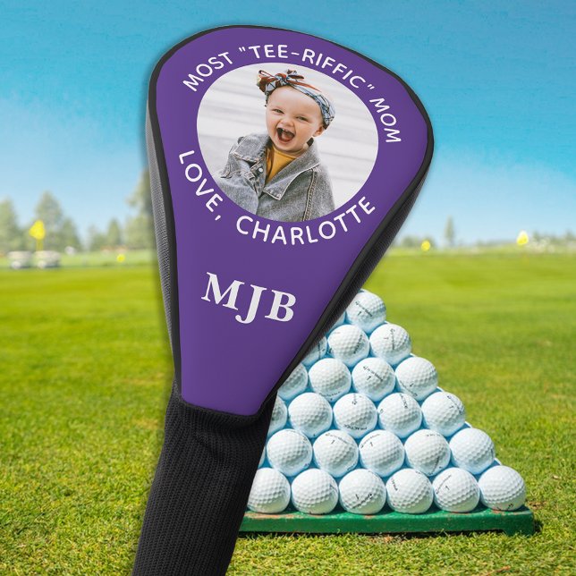 Best MOM Custom Photo Personalised Monogram Golf Head Cover (Creator Uploaded)