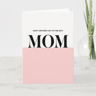 Best Mom Elegant Type Card