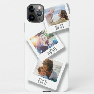Best MOM Ever 3 Photo Collage WHITE iPhone 11Pro Max Case
