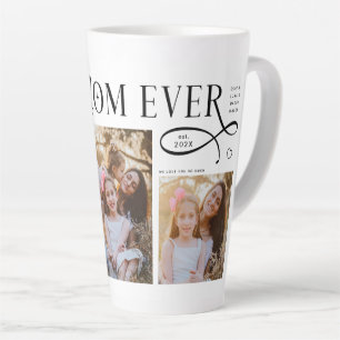 Best Mom Ever 3 Photos Heart Mothers Day Gifts Latte Mug