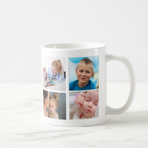 Best Mom Ever 4 Photo Collage Customize Photos Coffee Mug