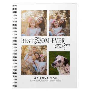 Best Mom Ever 4 Photos Mothers Day Gifts Notebook