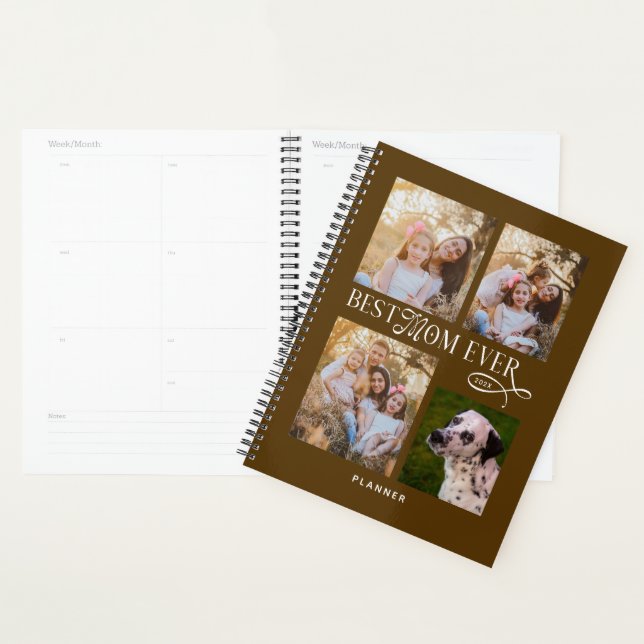 Best Mom Ever 4 Photos Mothers Day Gifts Planner (Display)