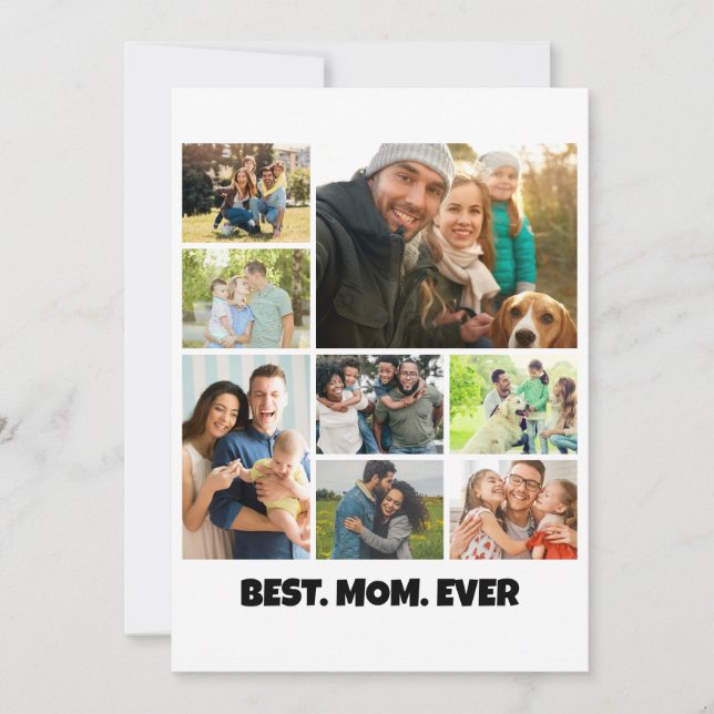 Best Mom Ever – 8 Photo Collage Frame Template (Front)