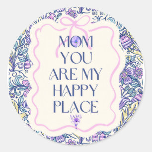 Best mom ever classic round sticker