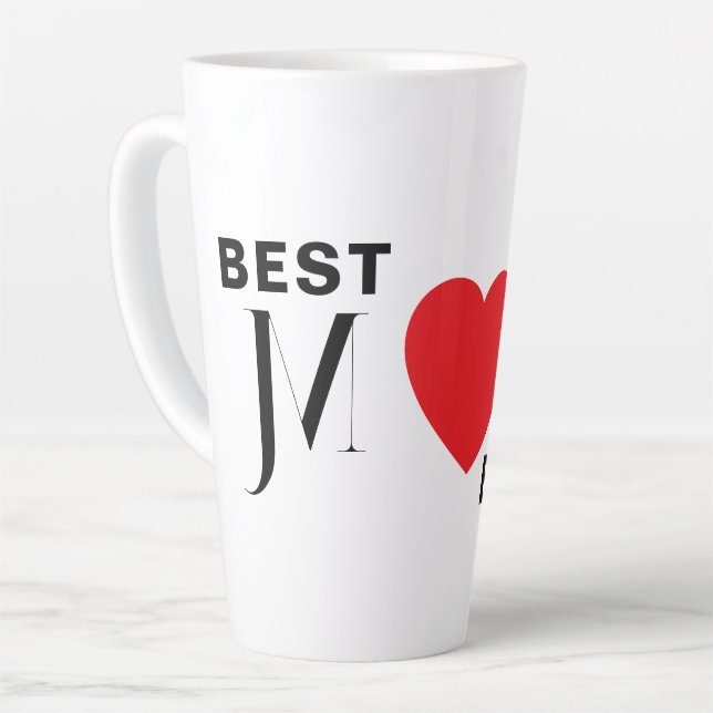Best MOM Ever Latte Mug – Gift for Mum (Left Angle)