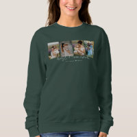 Best Mom Ever Modern Script 4 Photos Collage Gift