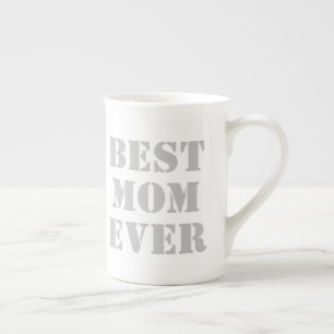 Best Mom Ever Modern Typography Mother's Day Gift  Bone China Mug