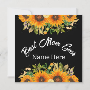 BEST MOM EVER MOTHER'S DAY GIFT THANK YOU CARD