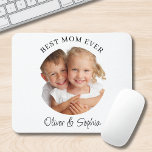 Best Mom Ever Mother's Day Photo  Mouse Mat<br><div class="desc">This special mousepad says "Best Mom Ever" and is easily customizable with your name and photo.
It makes a lovely gift for Mom any time,  but especially on Mother's Day.</div>
