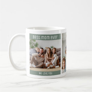 Best Mom Ever Mothers Day Sage Green Photo Coffee Mug