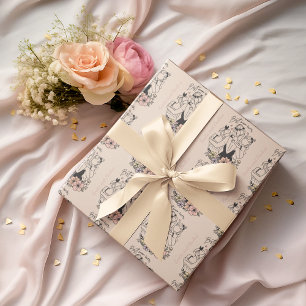 Best Mom ever mum, children and flowers custom Wrapping Paper